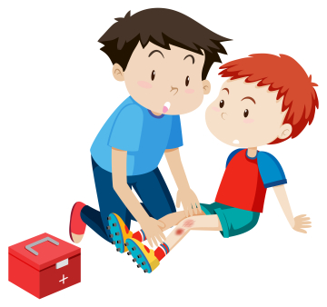 a-man-helping-a-boy-first-aid-vector